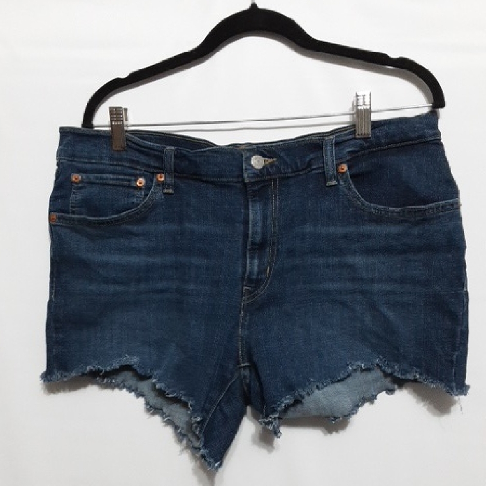 Levi's High Waist Denim Blue Women's‎ 33 Shorts